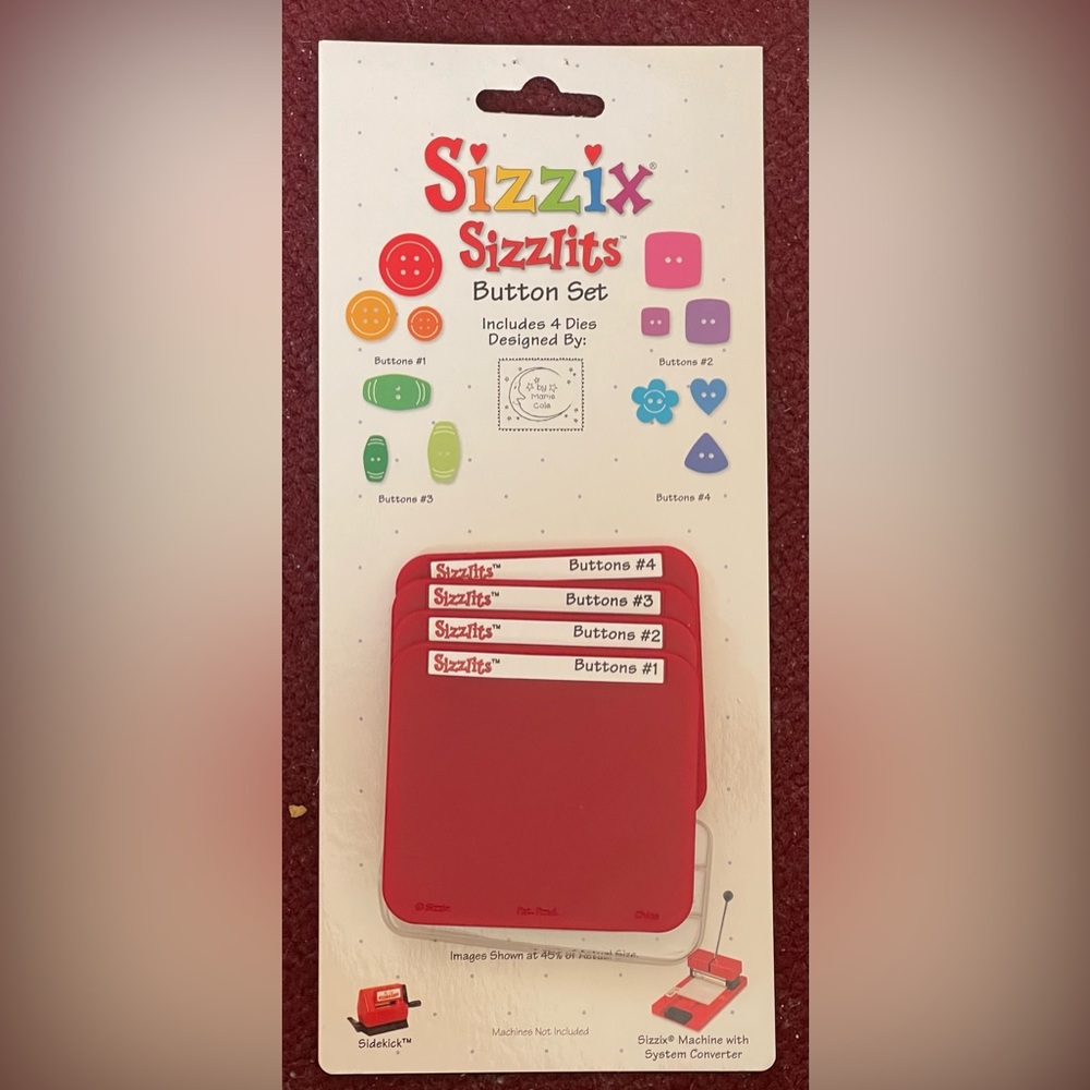 SIZZLITS BUTTON DIE SET- NWT